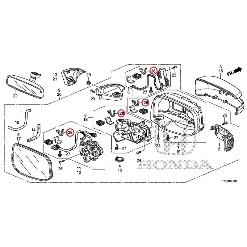 [NEW] JDM HONDA FIT GE8 2012 Mirrors (Auto-Turn) GENUINE OEM - Image 41