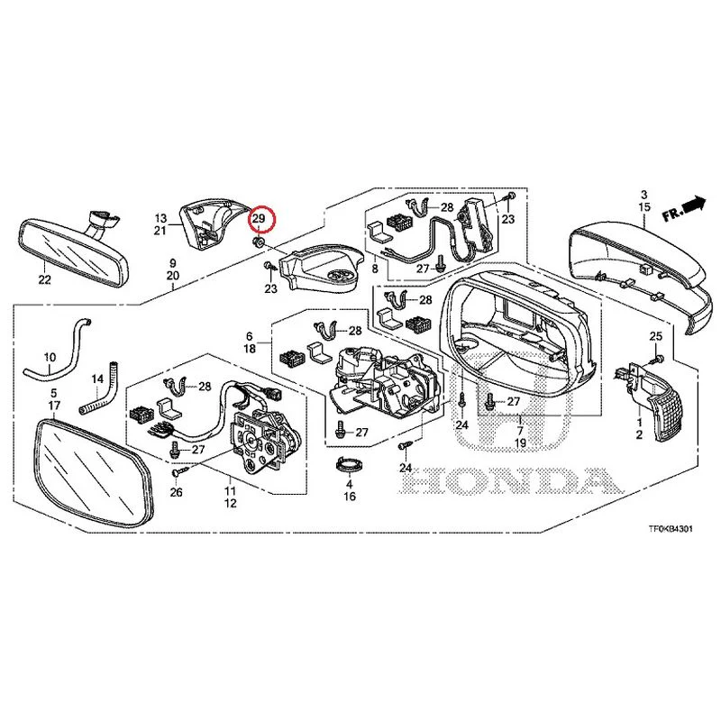 [NEW] JDM HONDA FIT GE8 2012 Mirrors (Auto-Turn) GENUINE OEM - Image 42