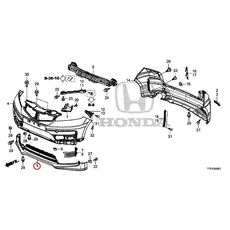 [NEW] JDM HONDA FIT GE8 2012 Bumper GENUINE OEM - Image 13