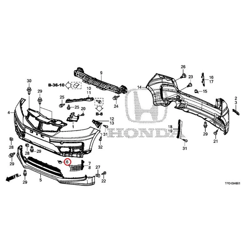 [NEW] JDM HONDA FIT GE8 2012 Bumper GENUINE OEM - Image 17