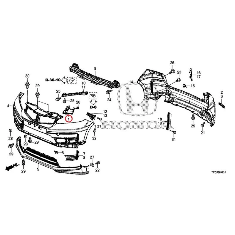 [NEW] JDM HONDA FIT GE8 2012 Bumper GENUINE OEM - Image 2