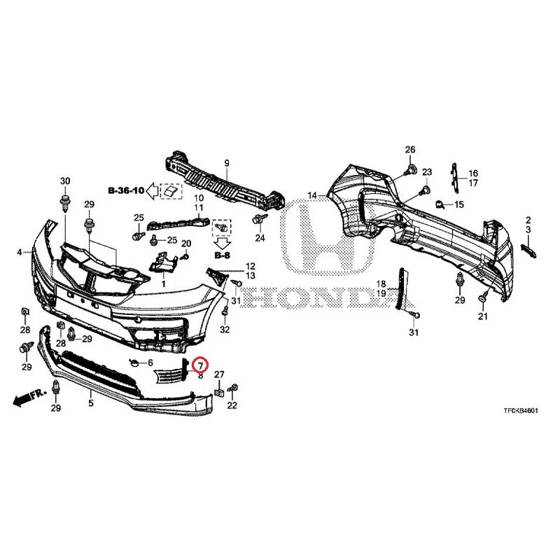 [NEW] JDM HONDA FIT GE8 2012 Bumper GENUINE OEM - Image 22