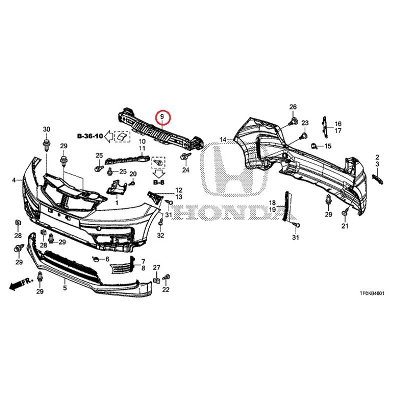 [NEW] JDM HONDA FIT GE8 2012 Bumper GENUINE OEM - Image 24