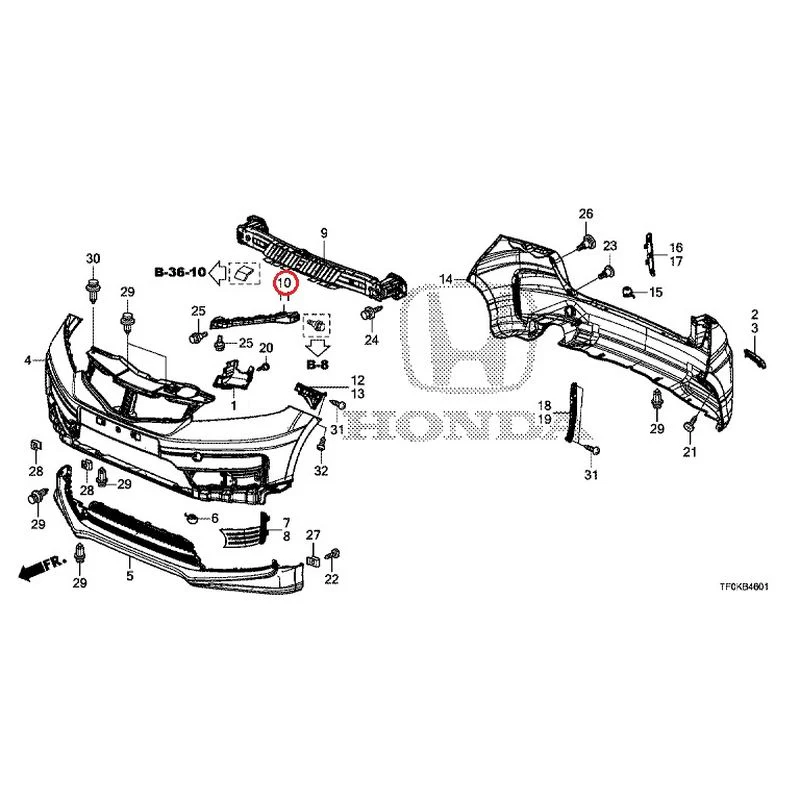 [NEW] JDM HONDA FIT GE8 2012 Bumper GENUINE OEM - Image 25