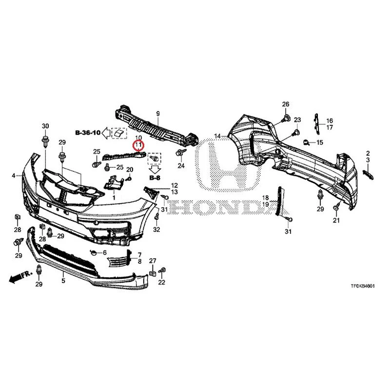 [NEW] JDM HONDA FIT GE8 2012 Bumper GENUINE OEM - Image 26