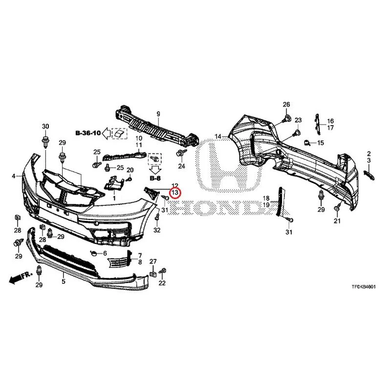 [NEW] JDM HONDA FIT GE8 2012 Bumper GENUINE OEM - Image 28