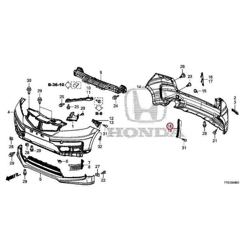 [NEW] JDM HONDA FIT GE8 2012 Bumper GENUINE OEM - Image 43
