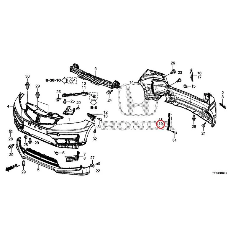 [NEW] JDM HONDA FIT GE8 2012 Bumper GENUINE OEM - Image 44