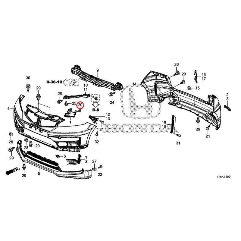 [NEW] JDM HONDA FIT GE8 2012 Bumper GENUINE OEM - Image 45