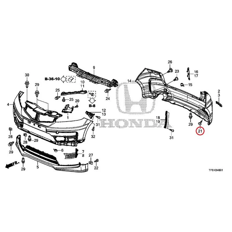 [NEW] JDM HONDA FIT GE8 2012 Bumper GENUINE OEM - Image 46