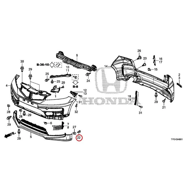 [NEW] JDM HONDA FIT GE8 2012 Bumper GENUINE OEM - Image 47
