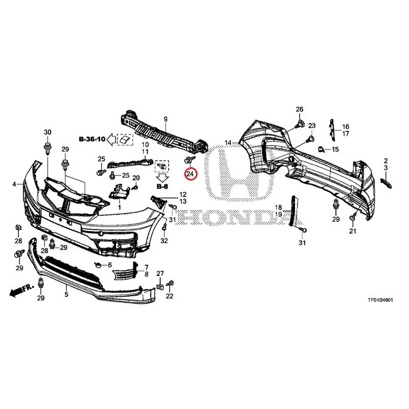 [NEW] JDM HONDA FIT GE8 2012 Bumper GENUINE OEM - Image 49