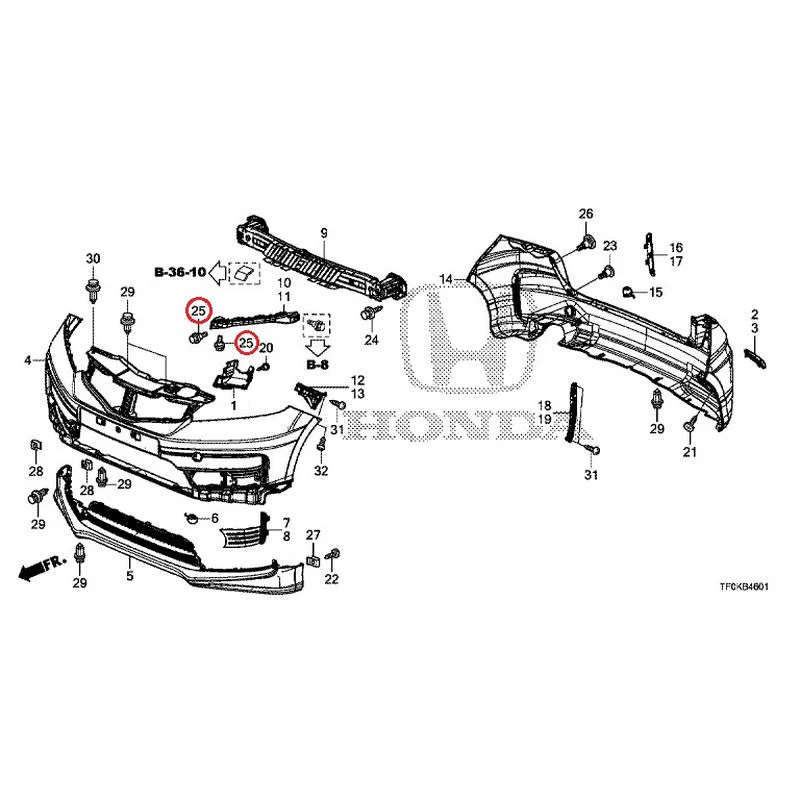[NEW] JDM HONDA FIT GE8 2012 Bumper GENUINE OEM - Image 50