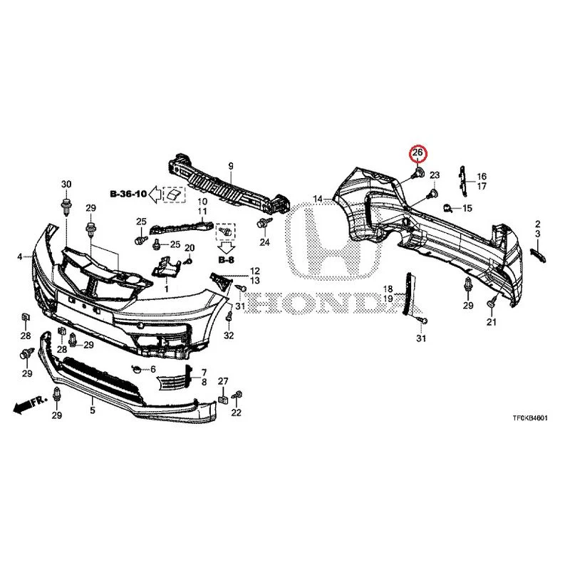 [NEW] JDM HONDA FIT GE8 2012 Bumper GENUINE OEM - Image 51