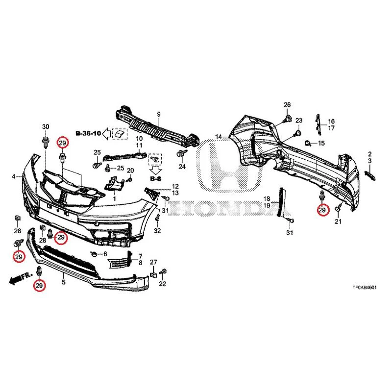 [NEW] JDM HONDA FIT GE8 2012 Bumper GENUINE OEM - Image 54
