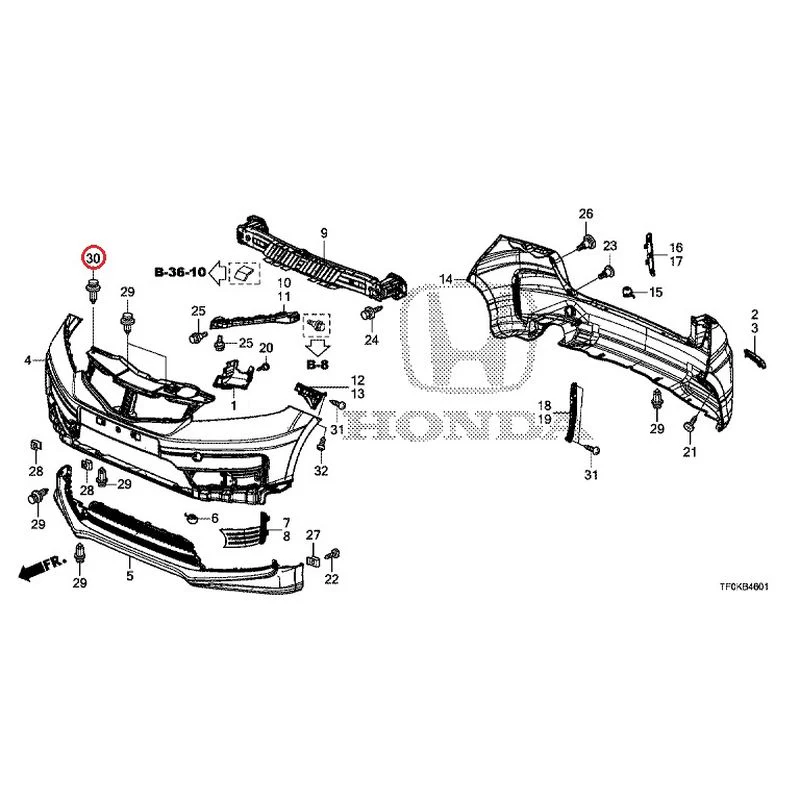 [NEW] JDM HONDA FIT GE8 2012 Bumper GENUINE OEM - Image 55