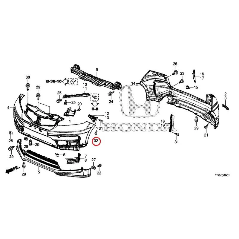 [NEW] JDM HONDA FIT GE8 2012 Bumper GENUINE OEM - Image 57