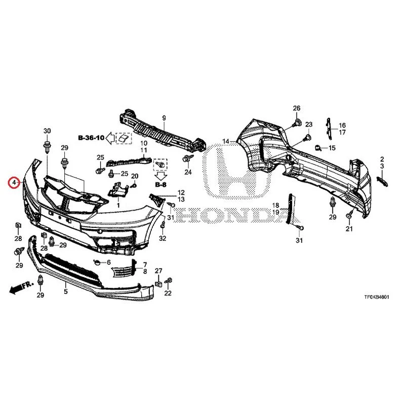 [NEW] JDM HONDA FIT GE8 2012 Bumper GENUINE OEM - Image 7