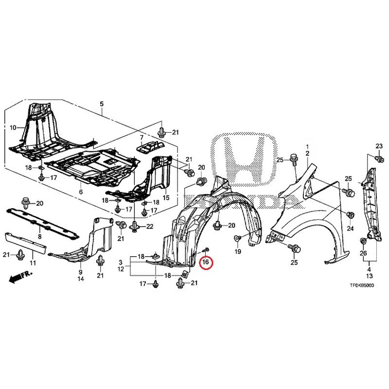 [NEW] JDM HONDA FIT GE8 2012 Front Fenders GENUINE OEM - Image 11