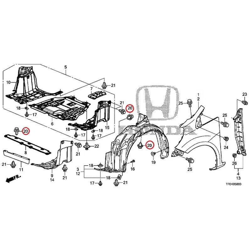[NEW] JDM HONDA FIT GE8 2012 Front Fenders GENUINE OEM - Image 15