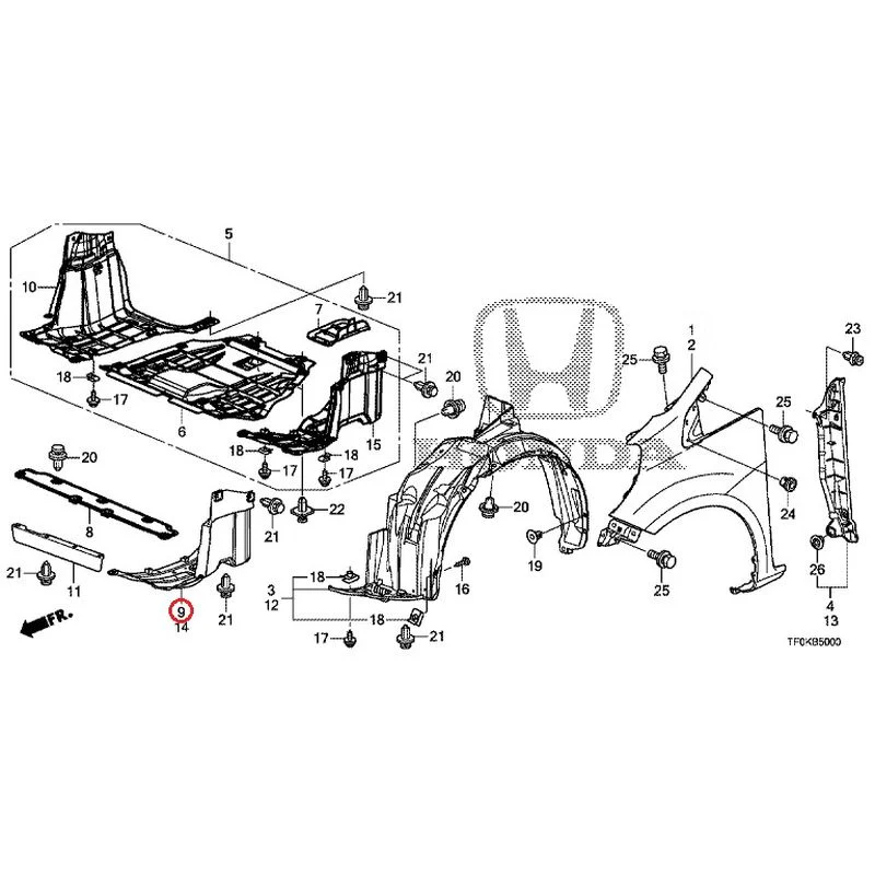 [NEW] JDM HONDA FIT GE8 2012 Front Fenders GENUINE OEM - Image 6