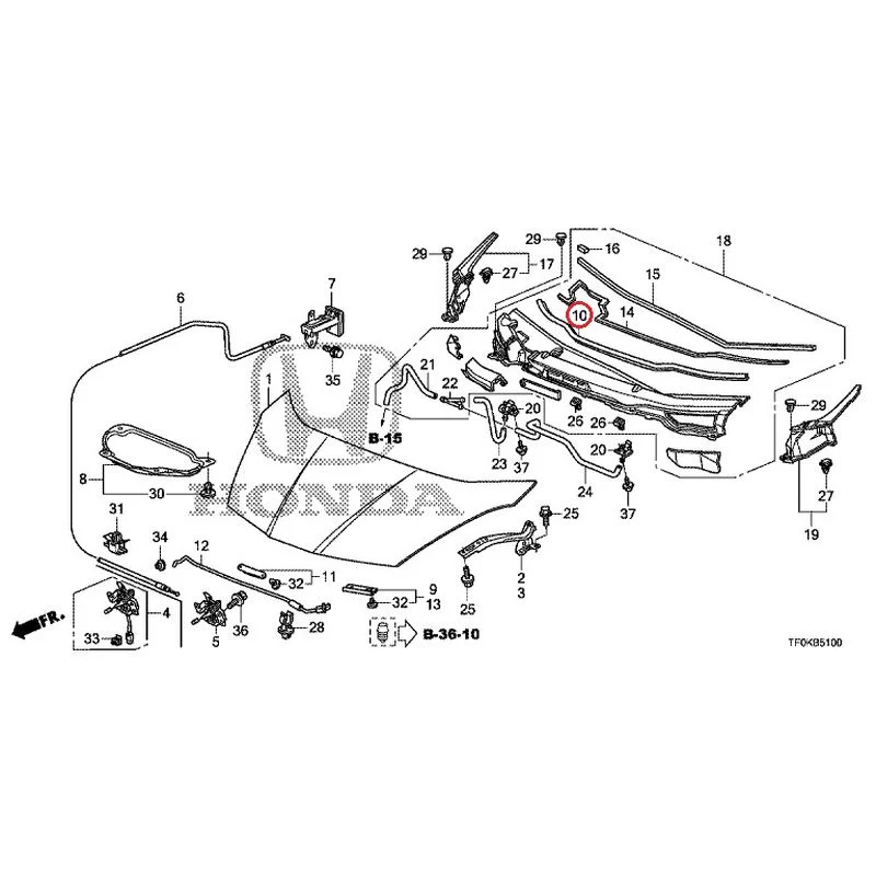 [NEW] JDM HONDA FIT GE8 2012 Hood GENUINE OEM - Image 10