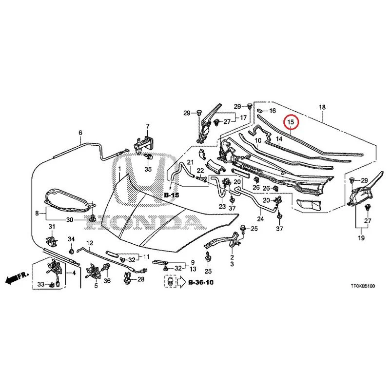 [NEW] JDM HONDA FIT GE8 2012 Hood GENUINE OEM - Image 15