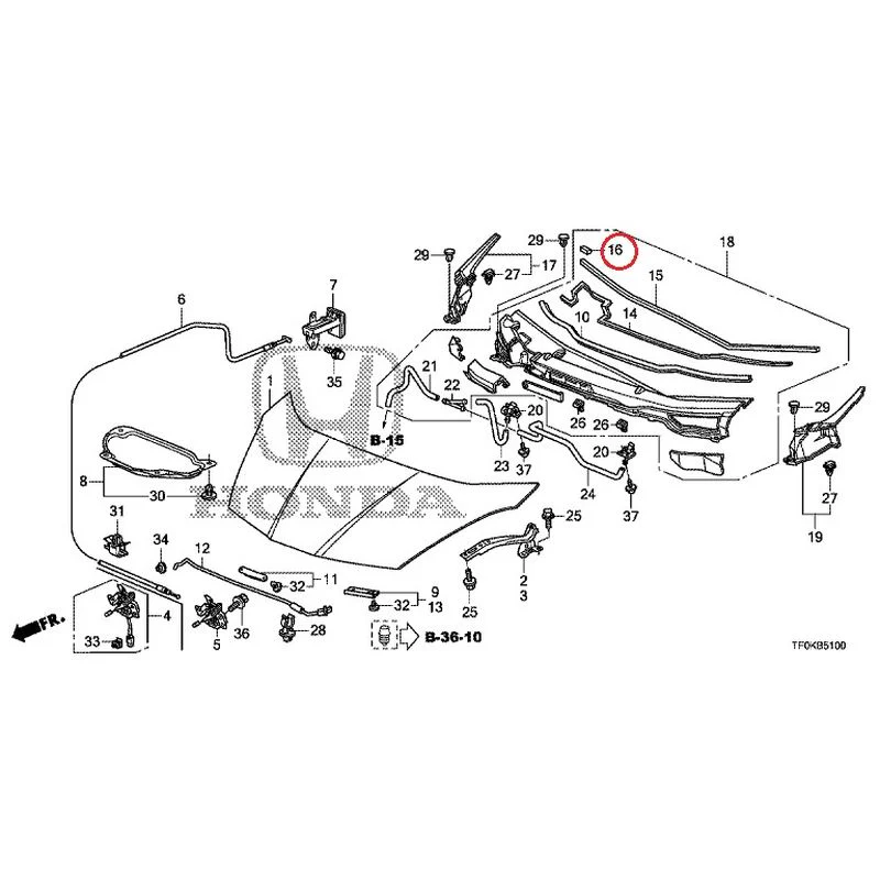 [NEW] JDM HONDA FIT GE8 2012 Hood GENUINE OEM - Image 16