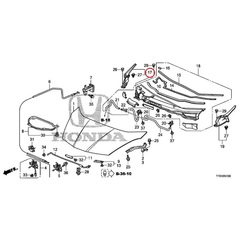 [NEW] JDM HONDA FIT GE8 2012 Hood GENUINE OEM - Image 17
