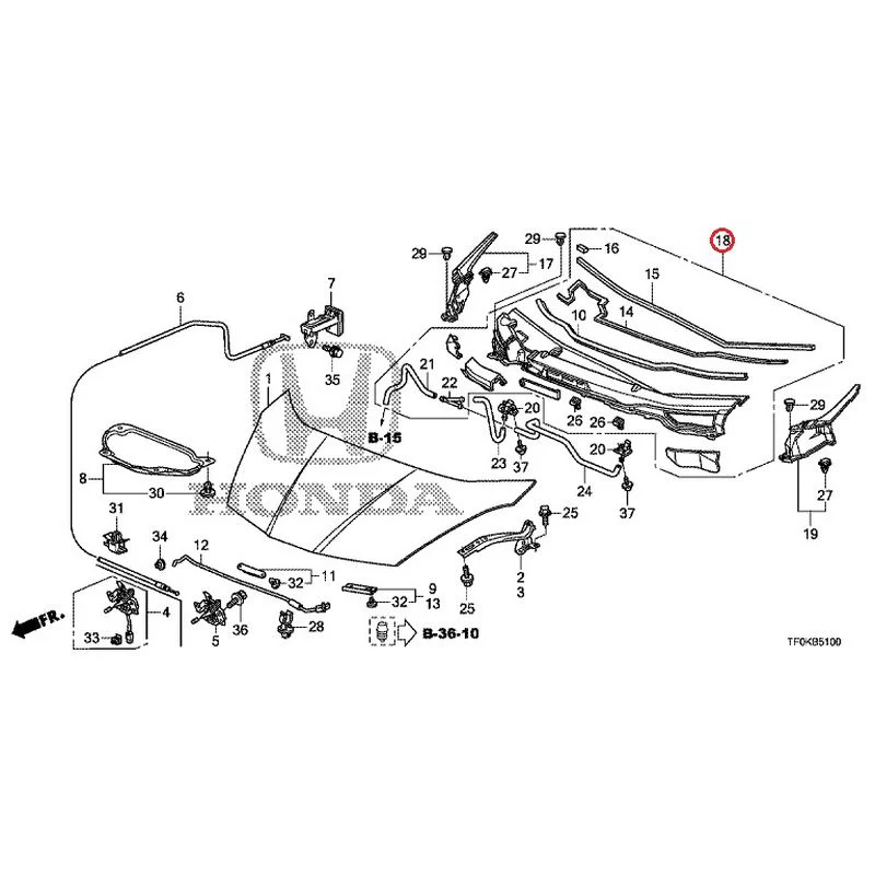 [NEW] JDM HONDA FIT GE8 2012 Hood GENUINE OEM - Image 18
