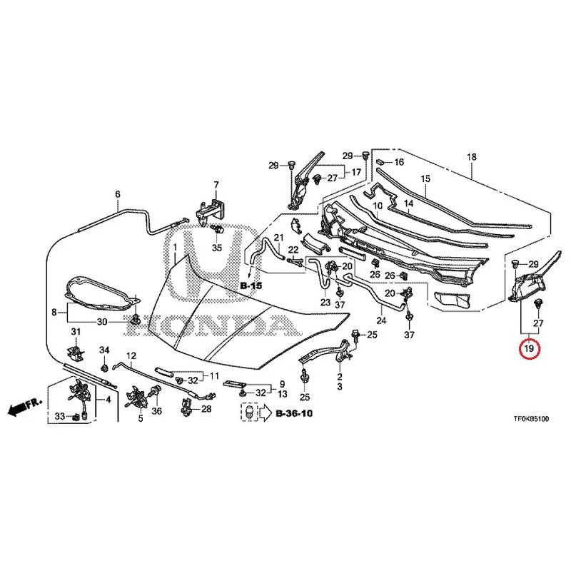 [NEW] JDM HONDA FIT GE8 2012 Hood GENUINE OEM - Image 19
