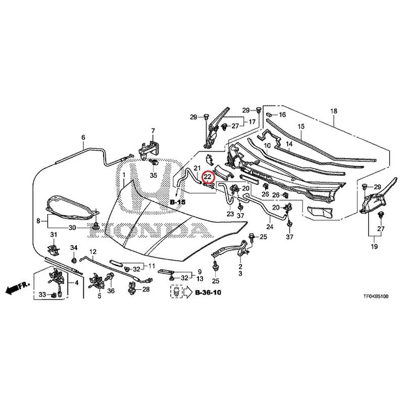[NEW] JDM HONDA FIT GE8 2012 Hood GENUINE OEM - Image 22