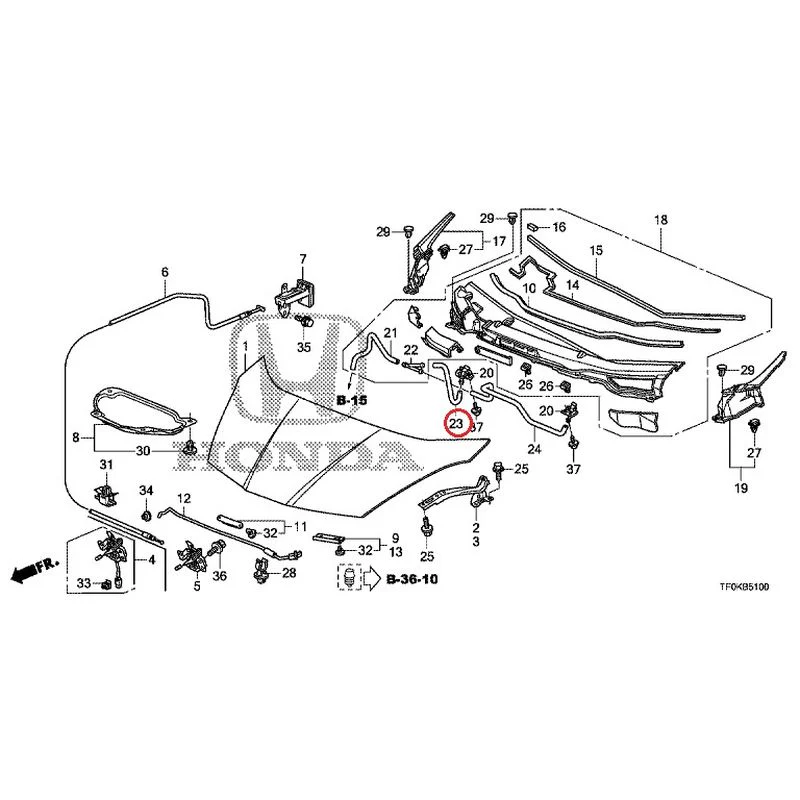 [NEW] JDM HONDA FIT GE8 2012 Hood GENUINE OEM - Image 23