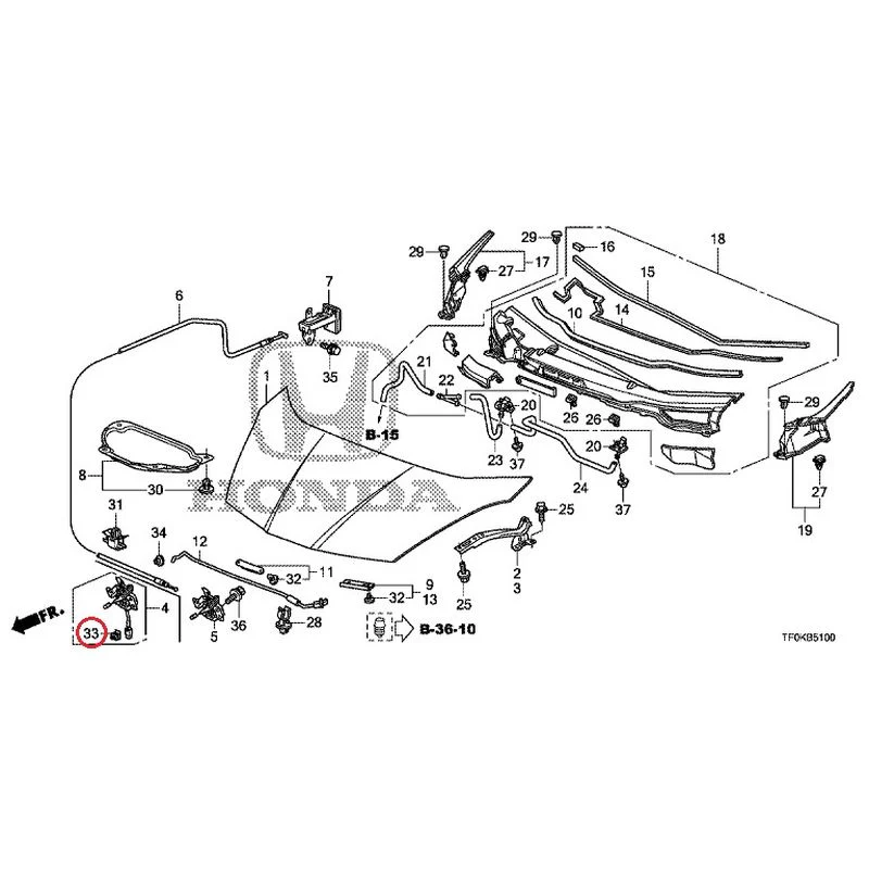 [NEW] JDM HONDA FIT GE8 2012 Hood GENUINE OEM - Image 33