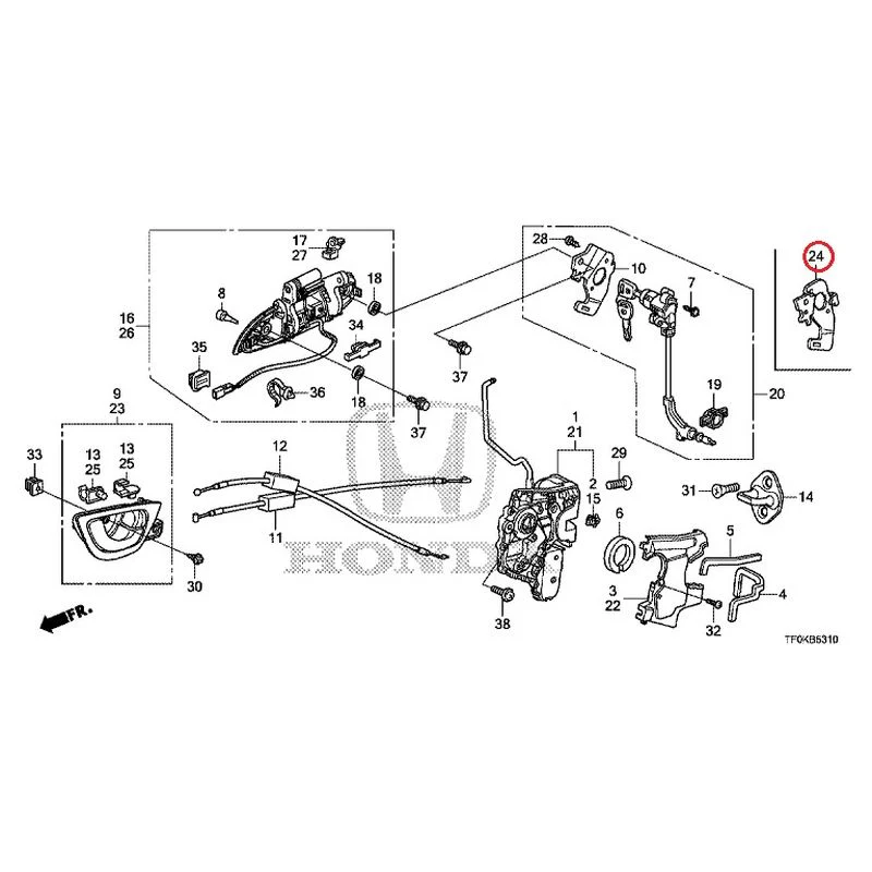 [NEW] JDM HONDA FIT GE8 2012 Front Door Locks/Outer Handles GENUINE OEM - Image 36