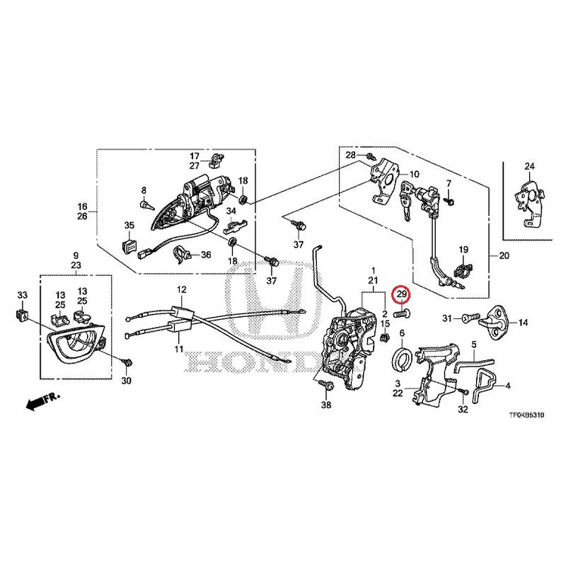 [NEW] JDM HONDA FIT GE8 2012 Front Door Locks/Outer Handles GENUINE OEM - Image 52