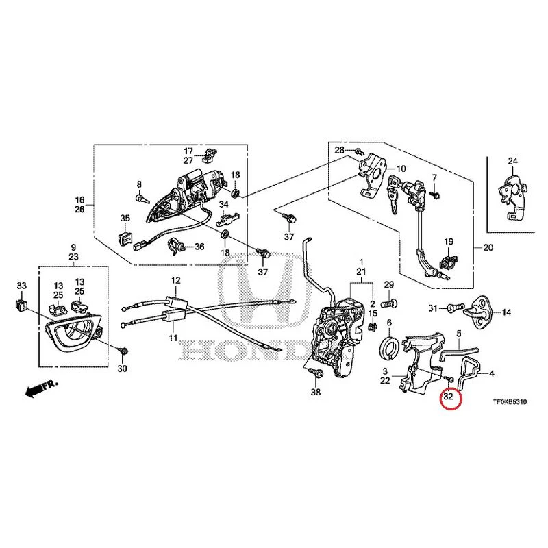 [NEW] JDM HONDA FIT GE8 2012 Front Door Locks/Outer Handles GENUINE OEM - Image 55
