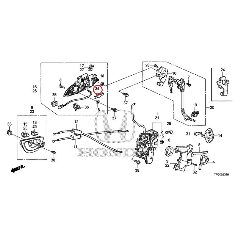 [NEW] JDM HONDA FIT GE8 2012 Front Door Locks/Outer Handles GENUINE OEM - Image 57