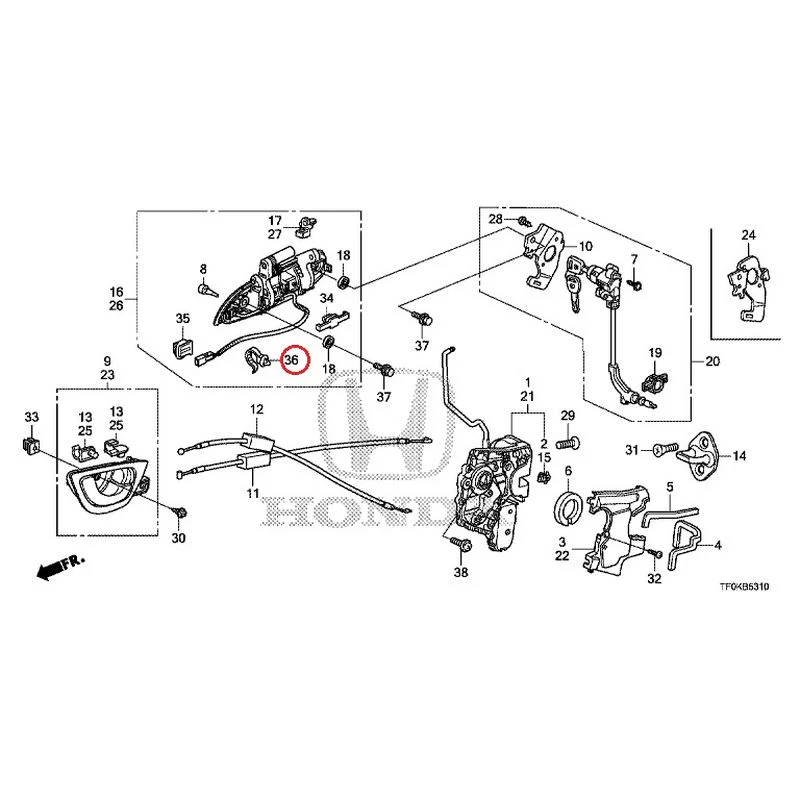 [NEW] JDM HONDA FIT GE8 2012 Front Door Locks/Outer Handles GENUINE OEM - Image 59
