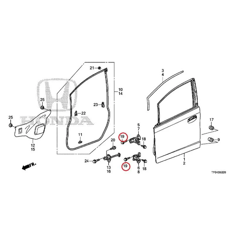 [NEW] JDM HONDA FIT GE8 2012 Front Door Panel GENUINE OEM - Image 21
