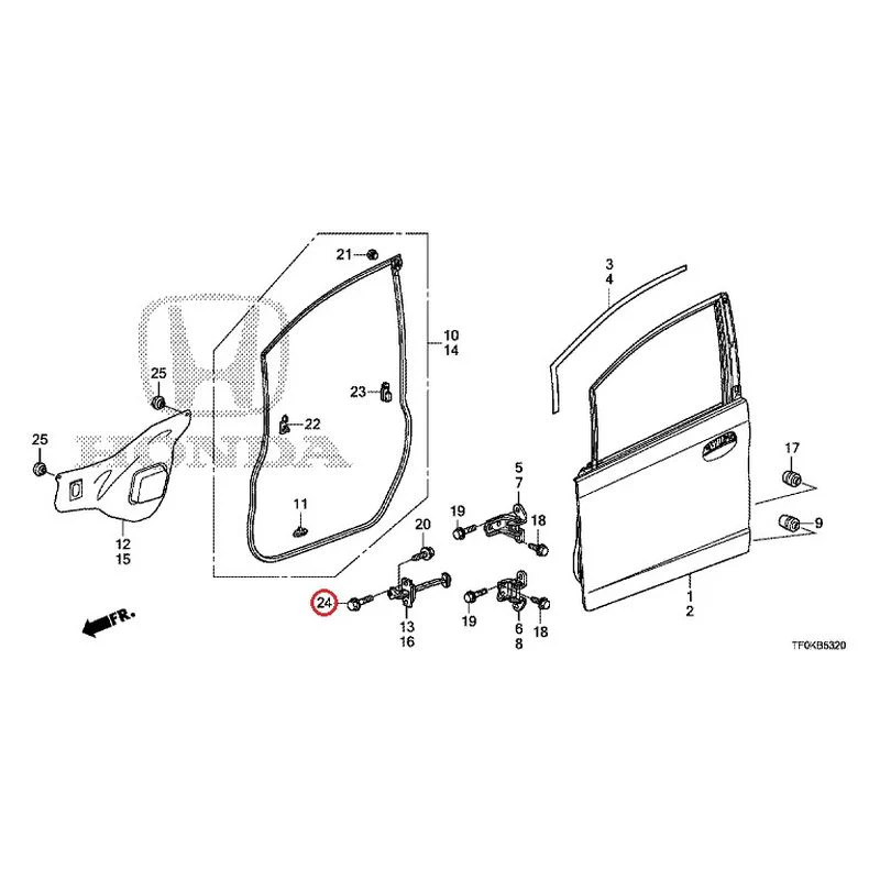 [NEW] JDM HONDA FIT GE8 2012 Front Door Panel GENUINE OEM - Image 26
