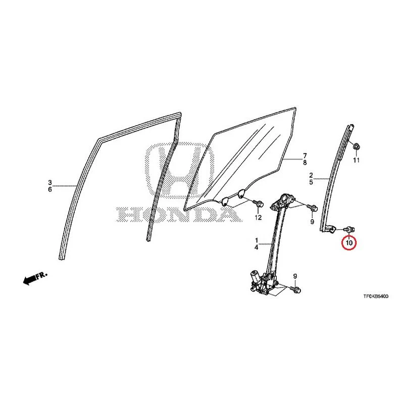 [NEW] JDM HONDA FIT GE8 2012 Rear Door Glass/Regulator GENUINE OEM - Image 11