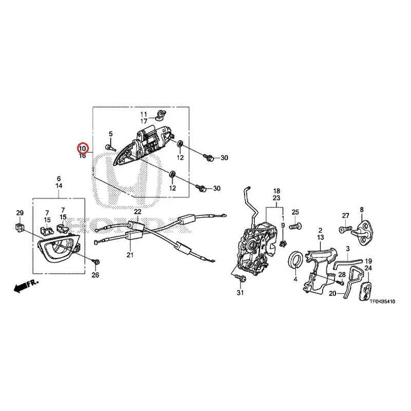 [NEW] JDM HONDA FIT GE8 2012 Rear Door Locks/Outer Handles GENUINE OEM - Image 12