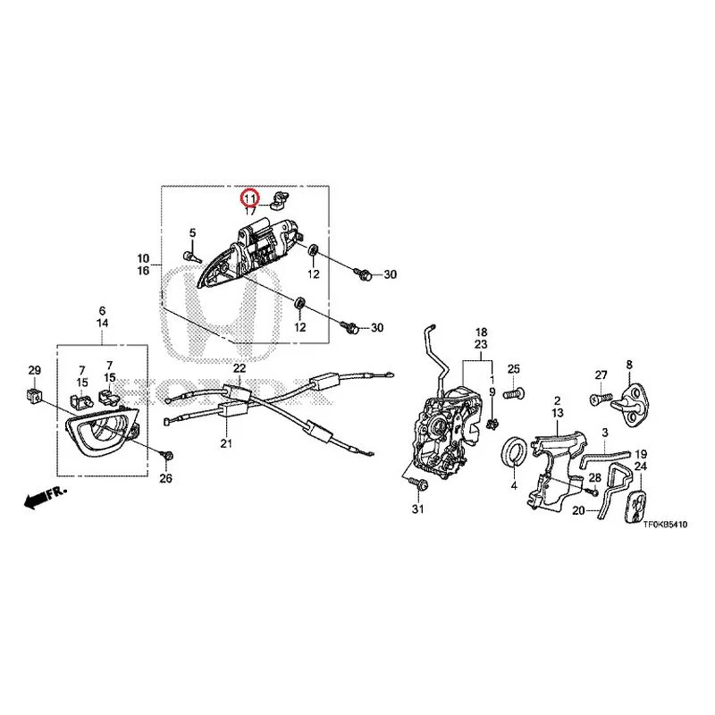 [NEW] JDM HONDA FIT GE8 2012 Rear Door Locks/Outer Handles GENUINE OEM - Image 17