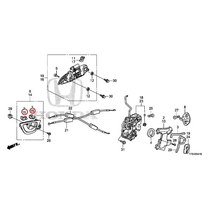 [NEW] JDM HONDA FIT GE8 2012 Rear Door Locks/Outer Handles GENUINE OEM - Image 21