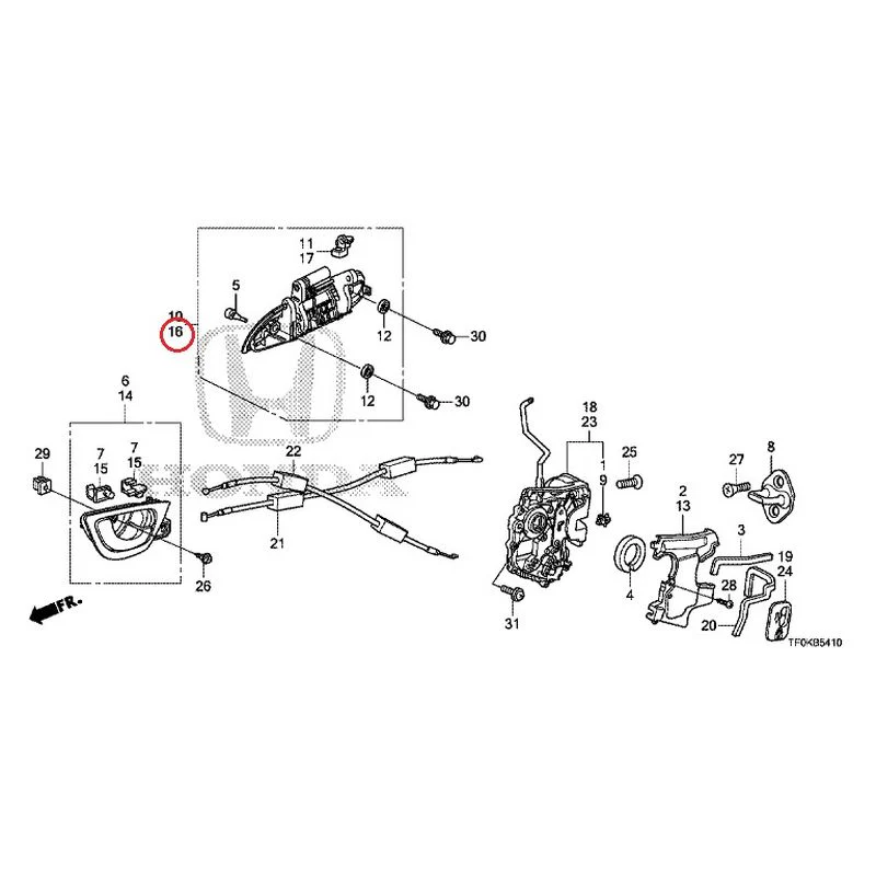 [NEW] JDM HONDA FIT GE8 2012 Rear Door Locks/Outer Handles GENUINE OEM - Image 22