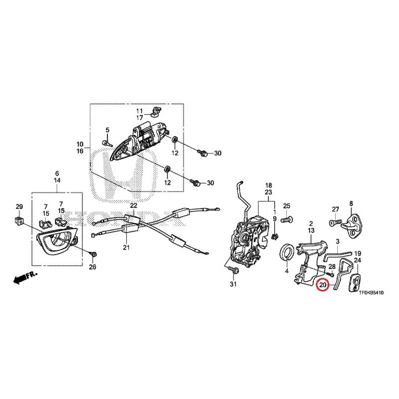 [NEW] JDM HONDA FIT GE8 2012 Rear Door Locks/Outer Handles GENUINE OEM - Image 31
