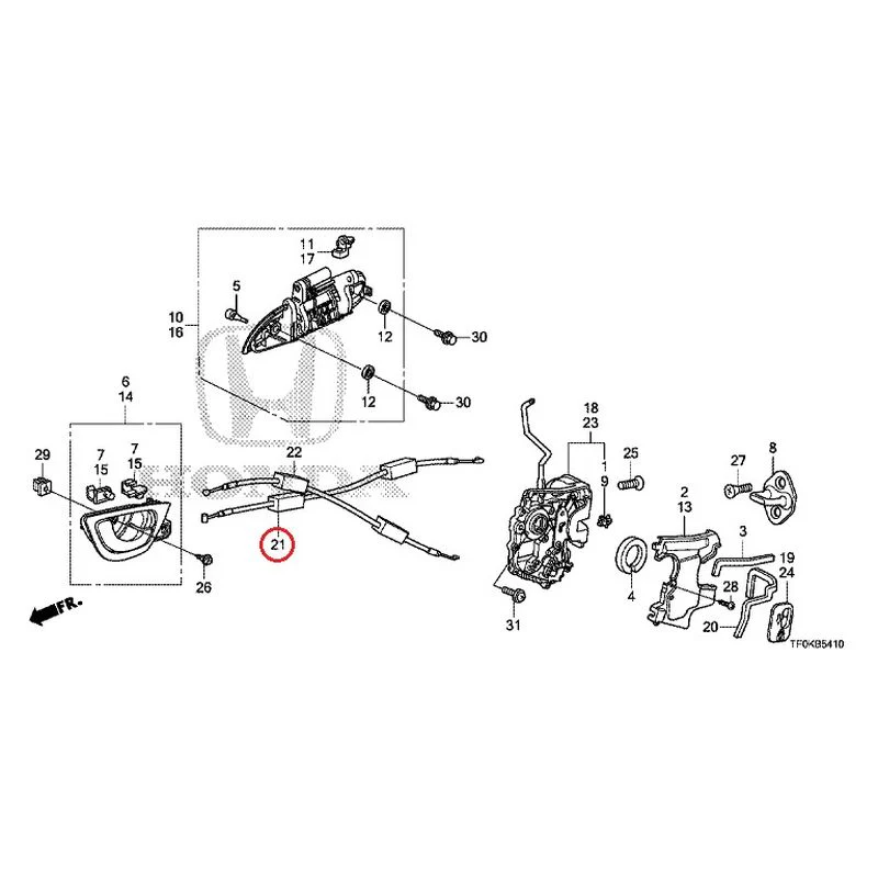 [NEW] JDM HONDA FIT GE8 2012 Rear Door Locks/Outer Handles GENUINE OEM - Image 32