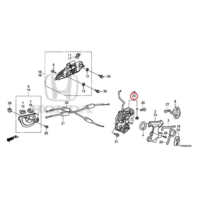 [NEW] JDM HONDA FIT GE8 2012 Rear Door Locks/Outer Handles GENUINE OEM - Image 34