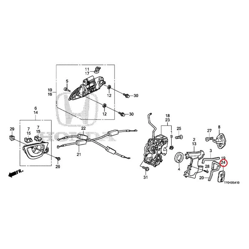 [NEW] JDM HONDA FIT GE8 2012 Rear Door Locks/Outer Handles GENUINE OEM - Image 35